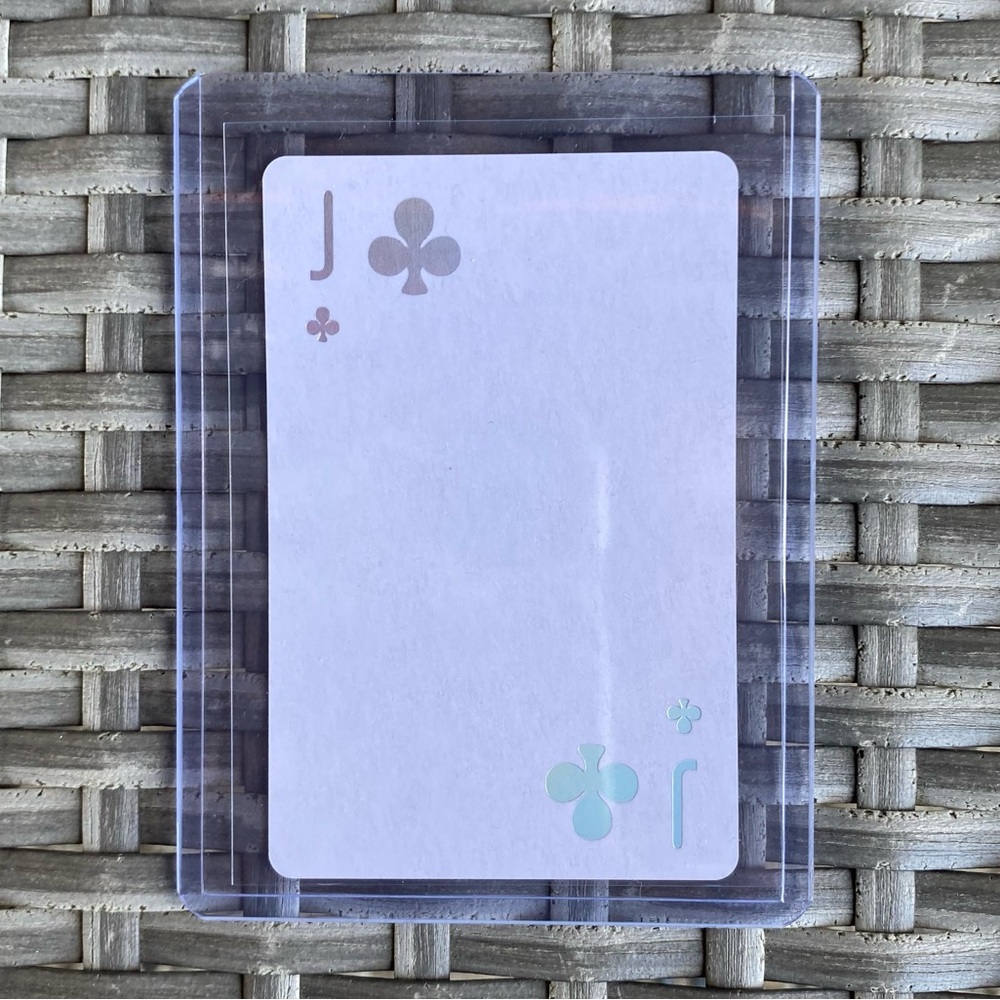 Dior Joy collectible playing card in Jack of clubs